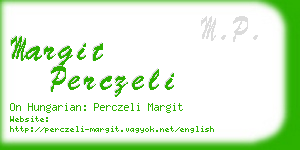 margit perczeli business card